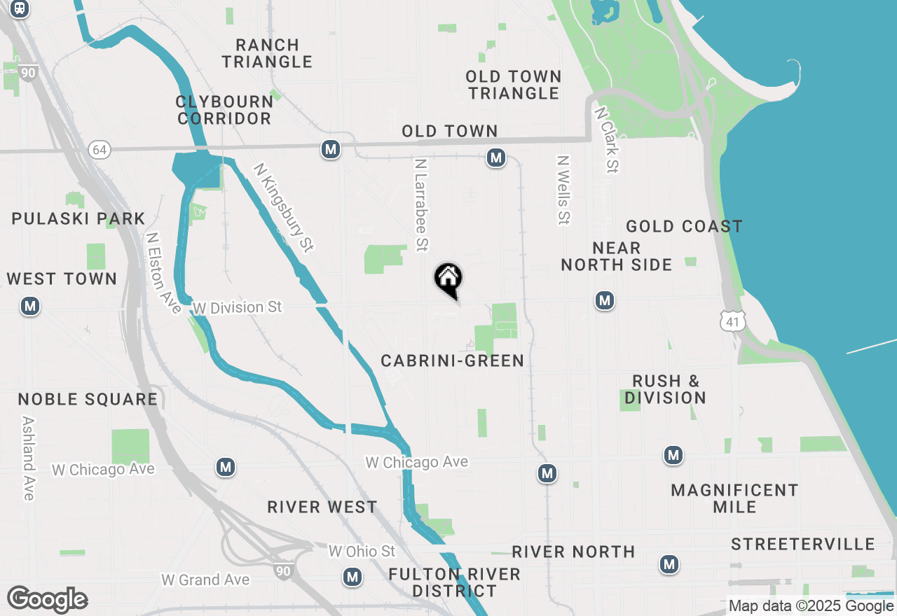 Map of 511 W Division Street #606, Chicago, IL 60610