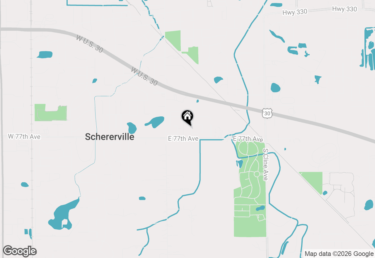 Map of 2325 Barbara Jean Drive, Schererville, IN 46375