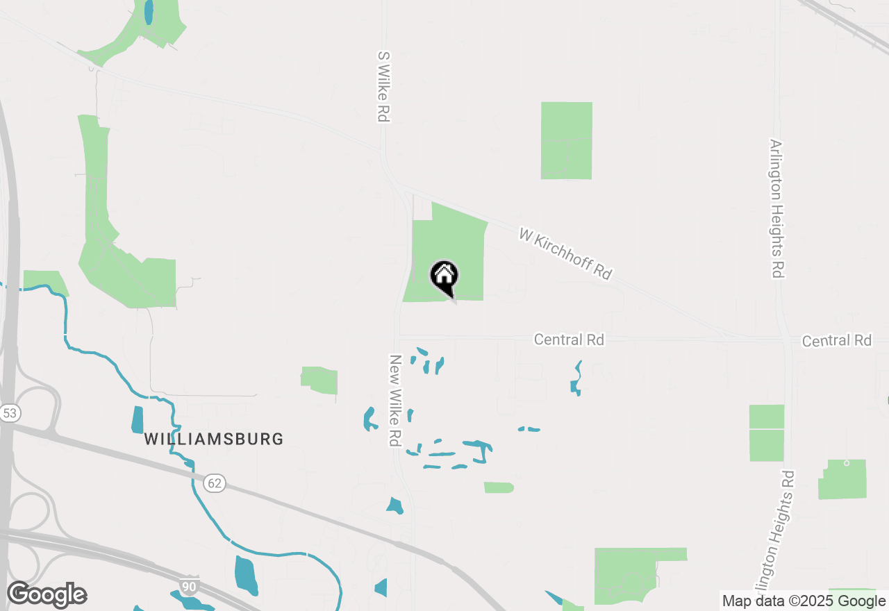 Map of 1602 W Orchard Place, Arlington Heights, IL 60005