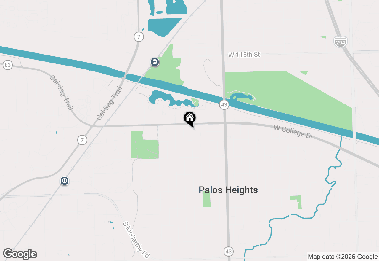 Map of 11920 S 74th Avenue, Palos Heights, IL 60463