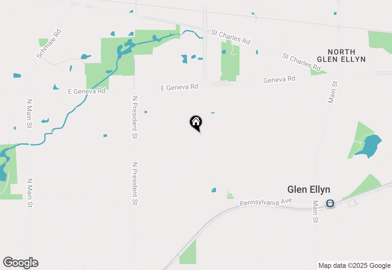 Map of 1709 E Thomas Road, Wheaton, IL 60187