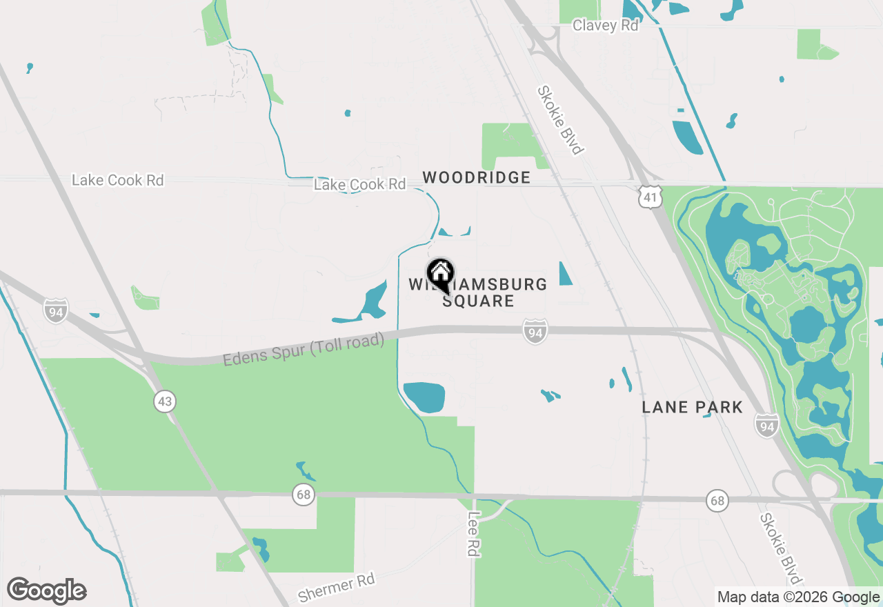 Map of 316 Fox Run Drive, Northbrook, IL 60062