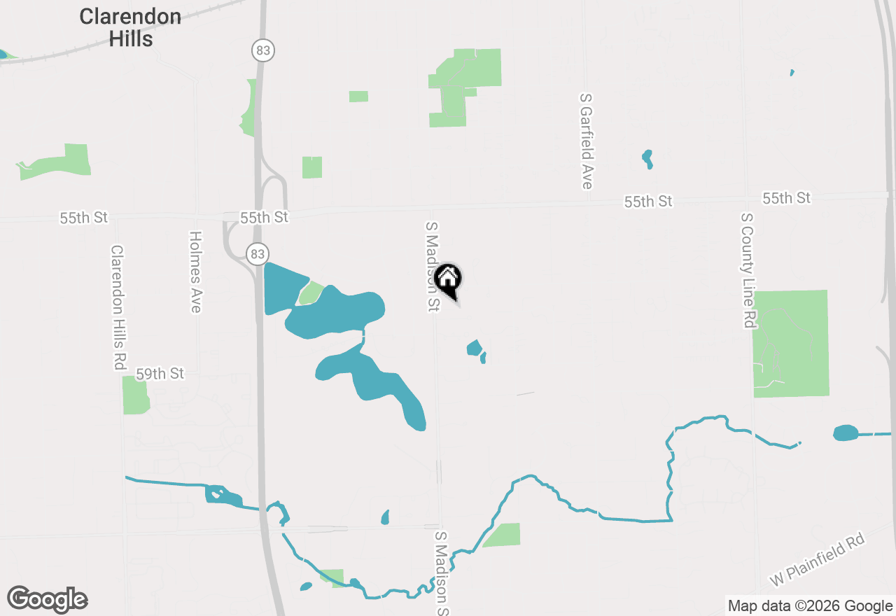 Map of 411 Skipping Stone Lane, Hinsdale, IL 60521
