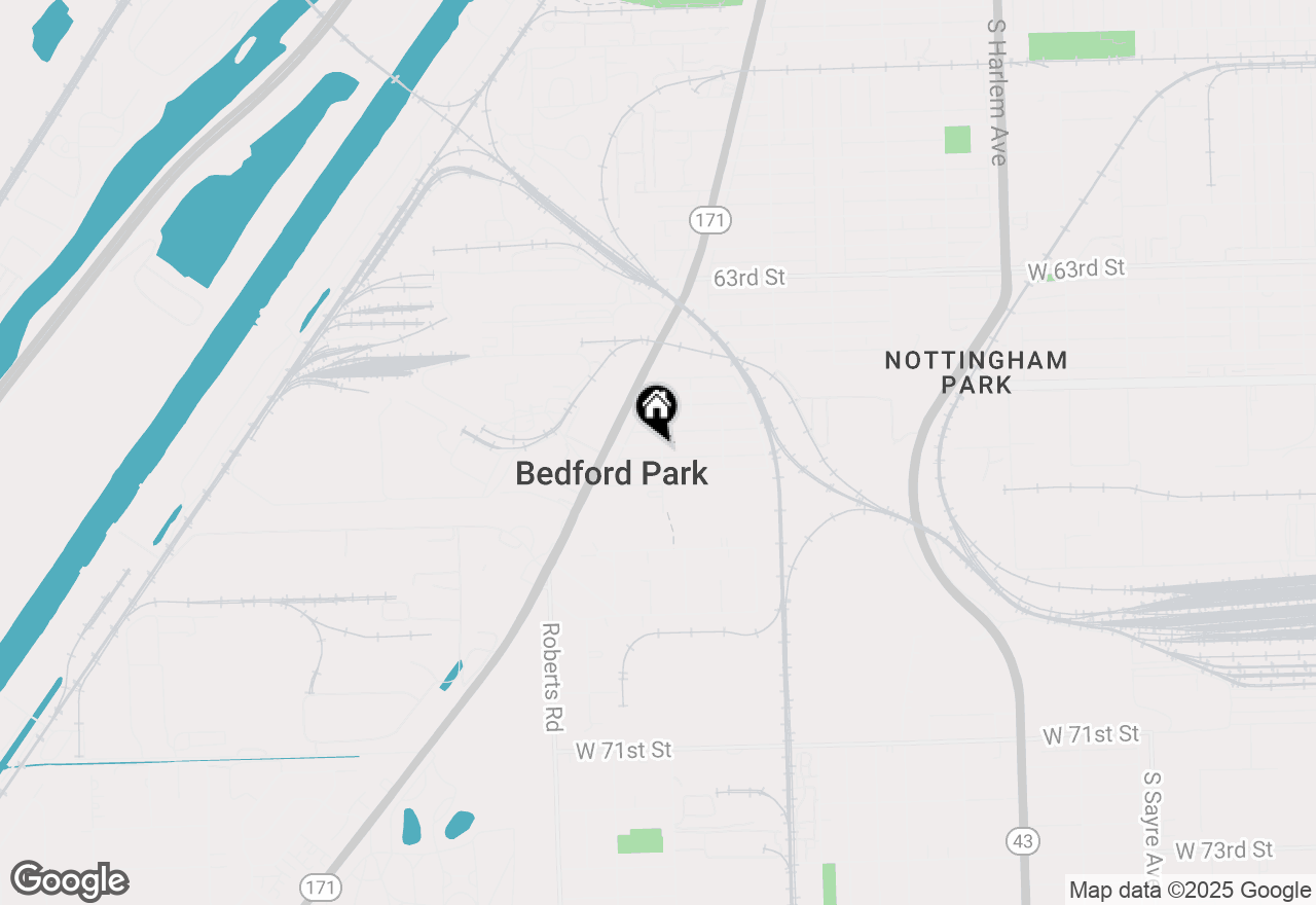 Map of 7801 W 66th Street, Bedford Park, IL 60501