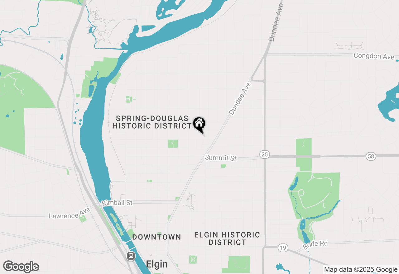 Map of 376 Jefferson Avenue, Elgin, IL 60120