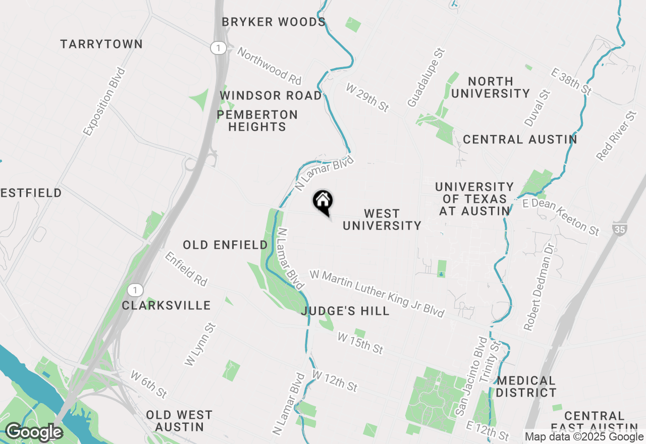 Map of 2300 Leon St #201, Austin, TX 78705