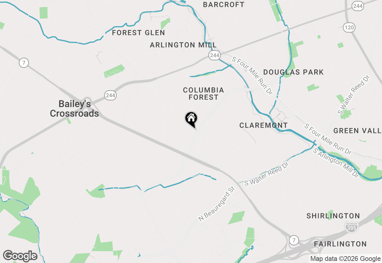 Map of 3517 Forest Drive, Alexandria, VA 22302