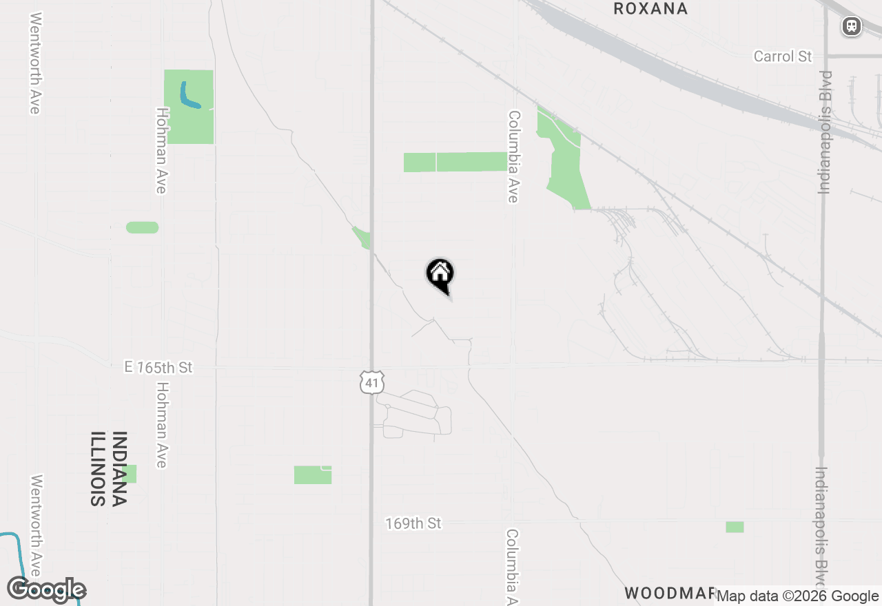 Map of 1007 Moss Street, Hammond, IN 46320