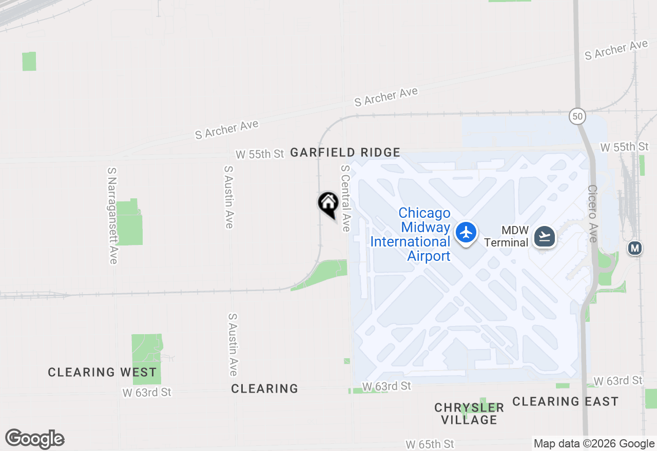 Map of 5728 S Parkside Avenue, Chicago, IL 60638
