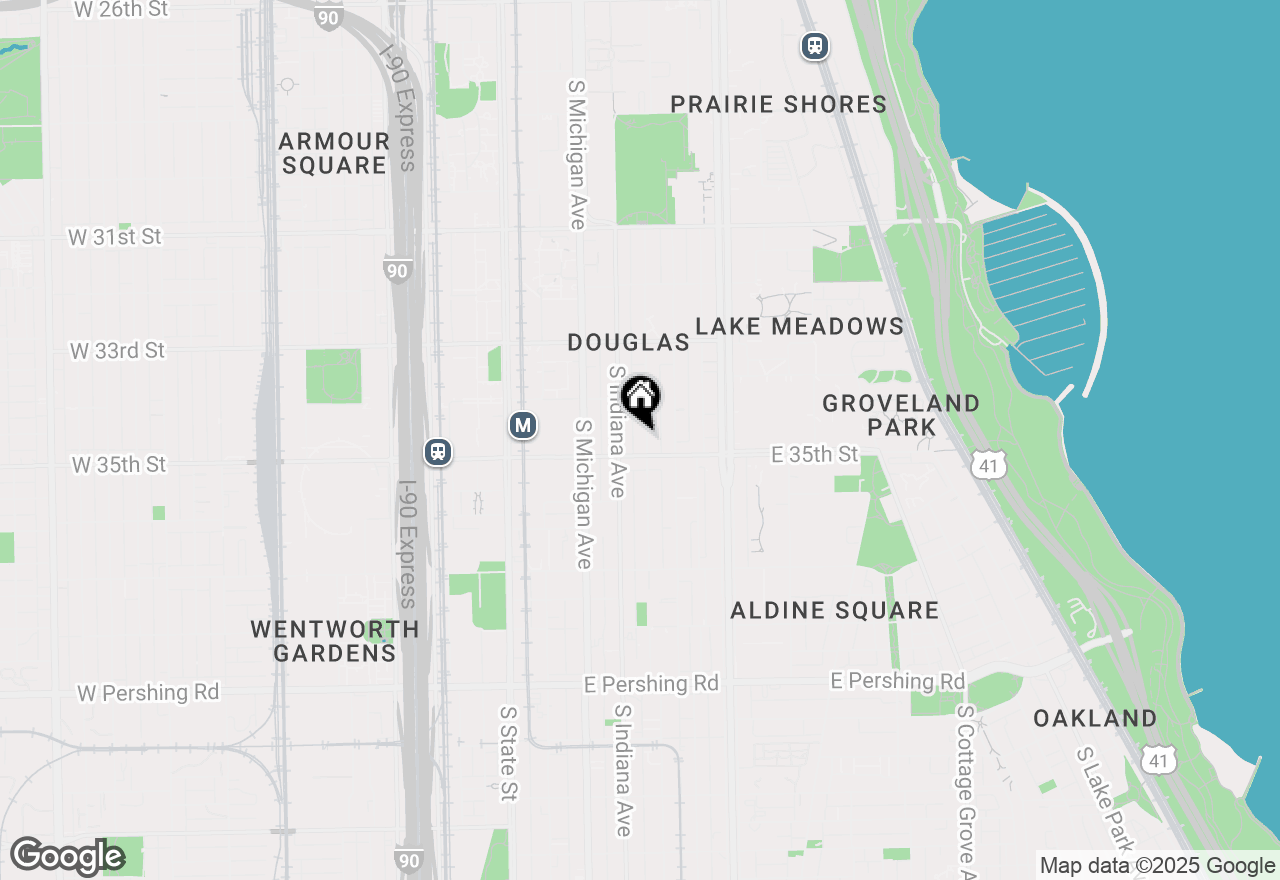 Map of 3442 S Prairie Avenue, Chicago, IL 60616