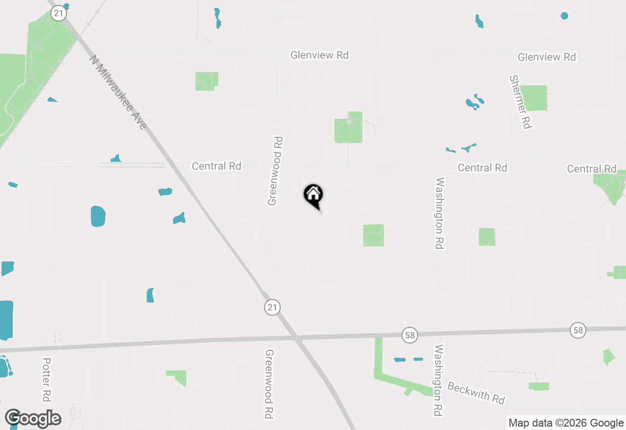 Map of 412 Warren Road, Glenview, IL 60025