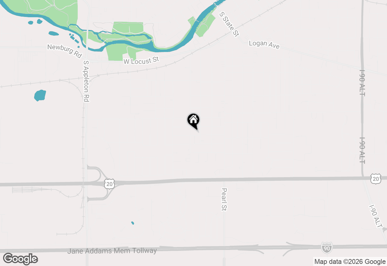Map of 523 W 8th Street, Belvidere, IL 61008