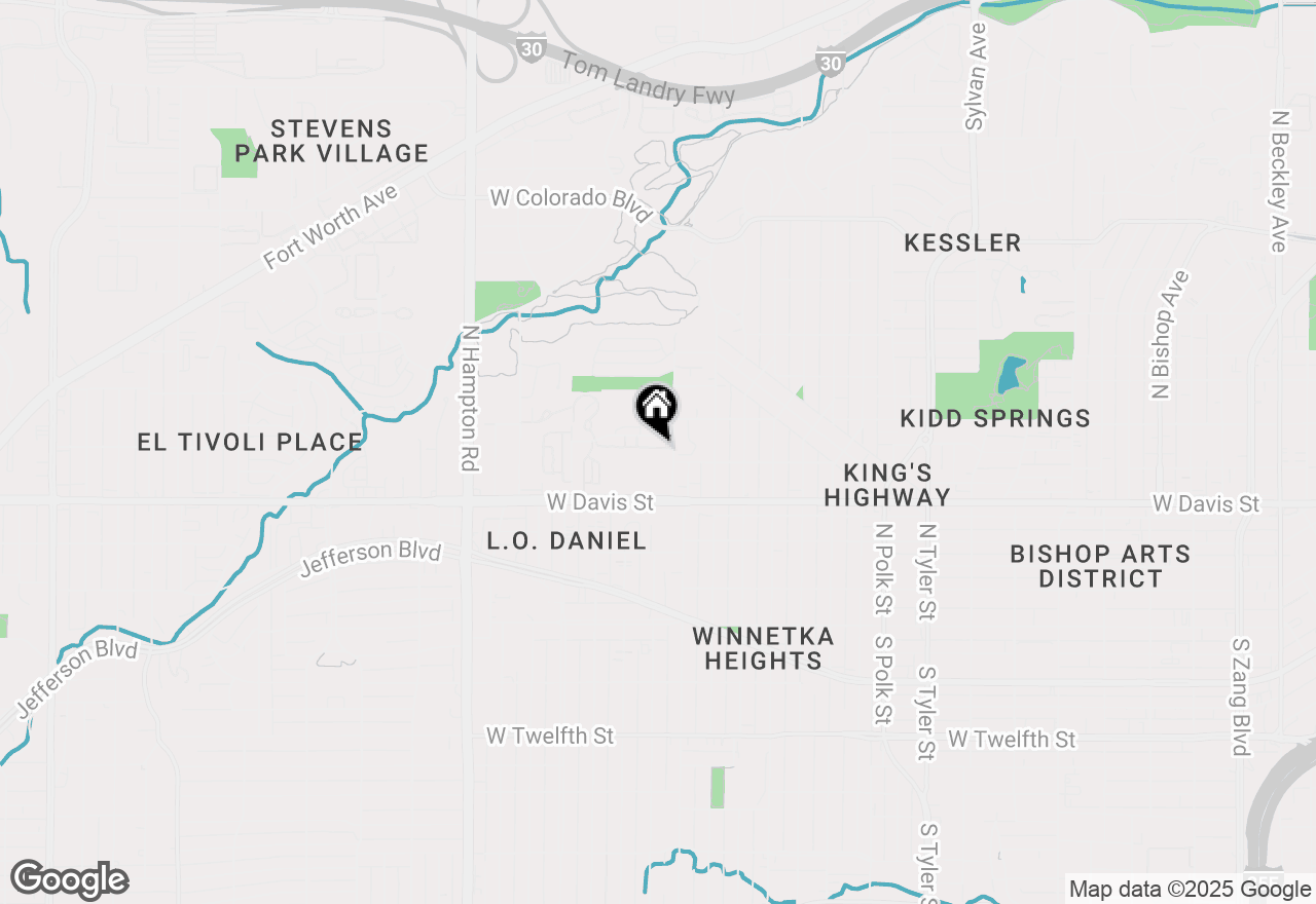 Map of 1832 Stevens Bluff Lane, Dallas, TX 75208
