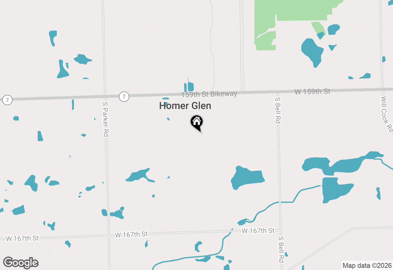 Map of 16120 S Ridgewood, Homer Glen, IL 60491
