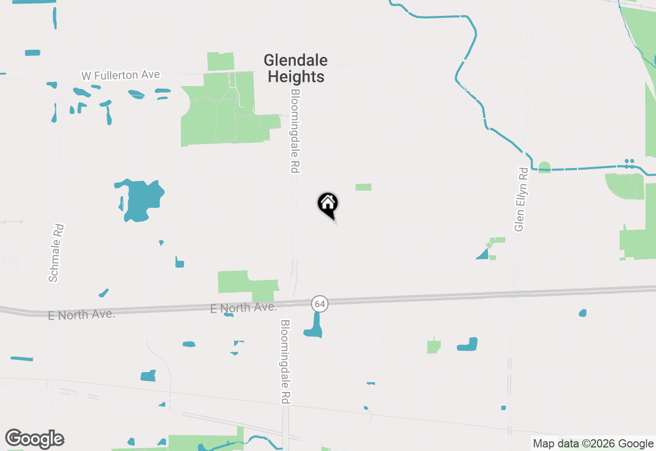 Map of 2N252 Diane Avenue, Glen Ellyn, IL 60137