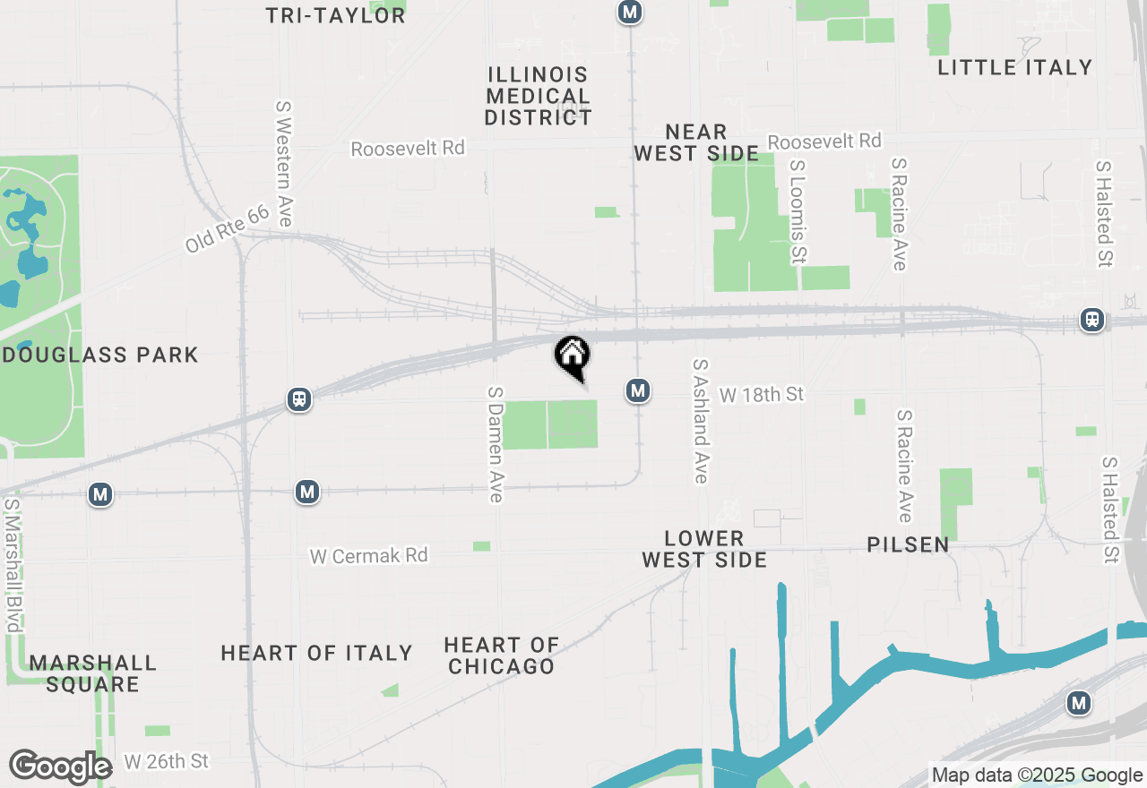 Map of 1830 W 18th Street, Chicago, IL 60608