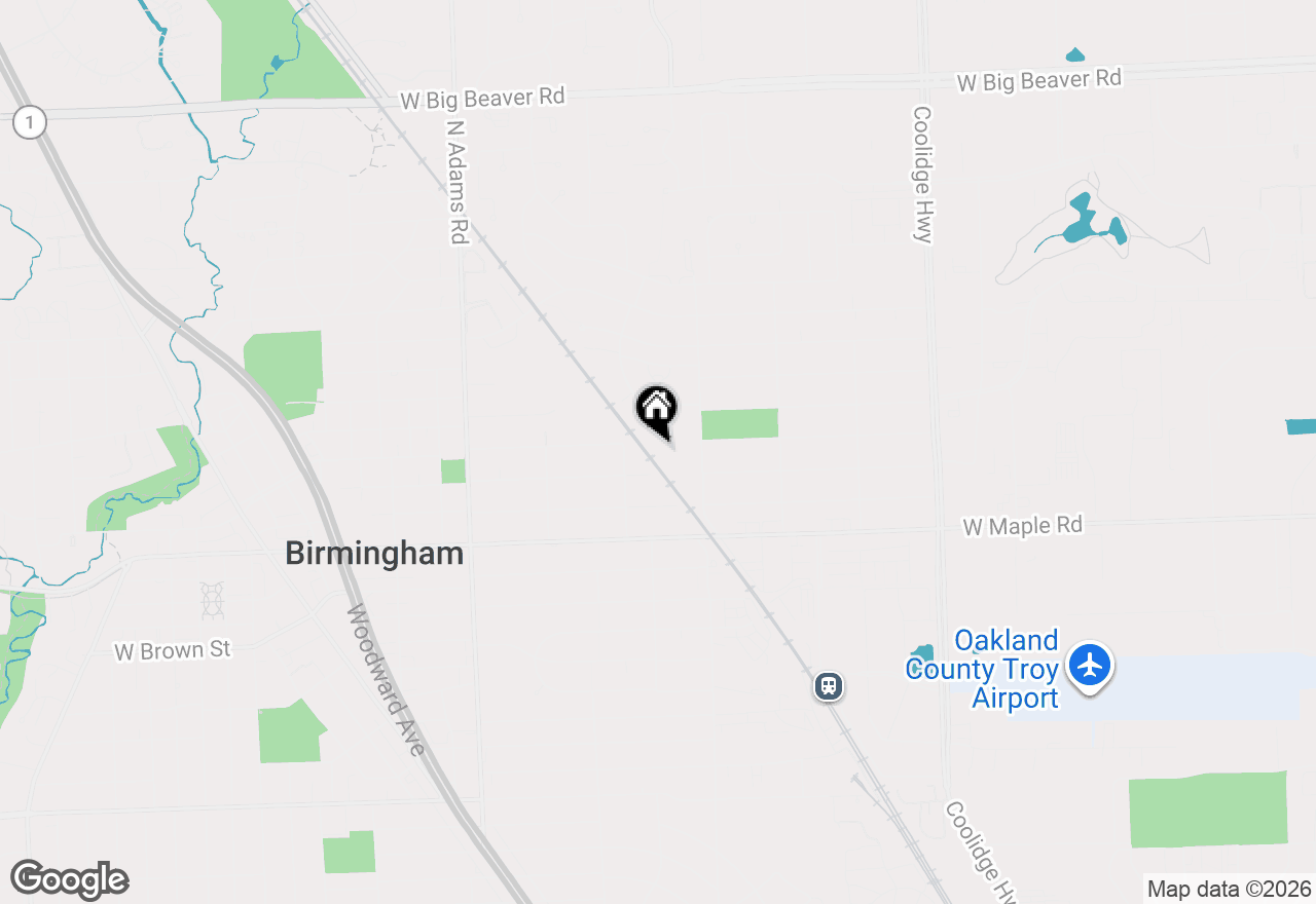 Map of 449 Eton Street #505, Birmingham, MI 48009
