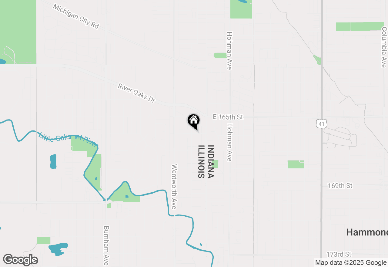 Map of 43 163rd Street, Calumet City, IL 60409