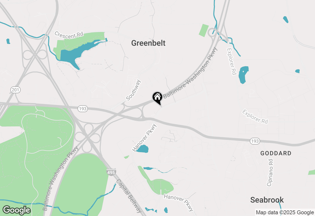 Map of 7702 Hanover Parkway #301, Greenbelt, MD 20770