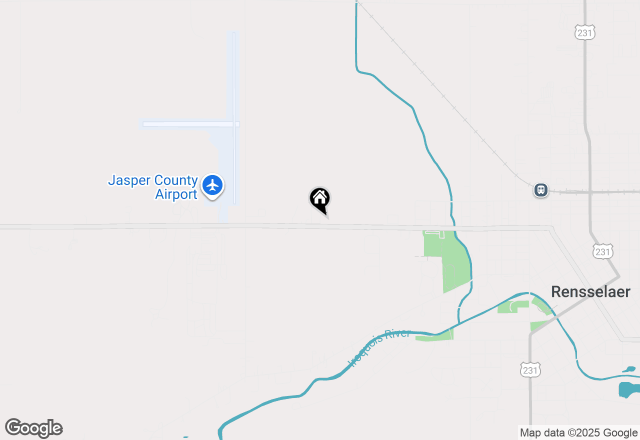 Map of 1530 W Clark Street, Rensselaer, IN 47978