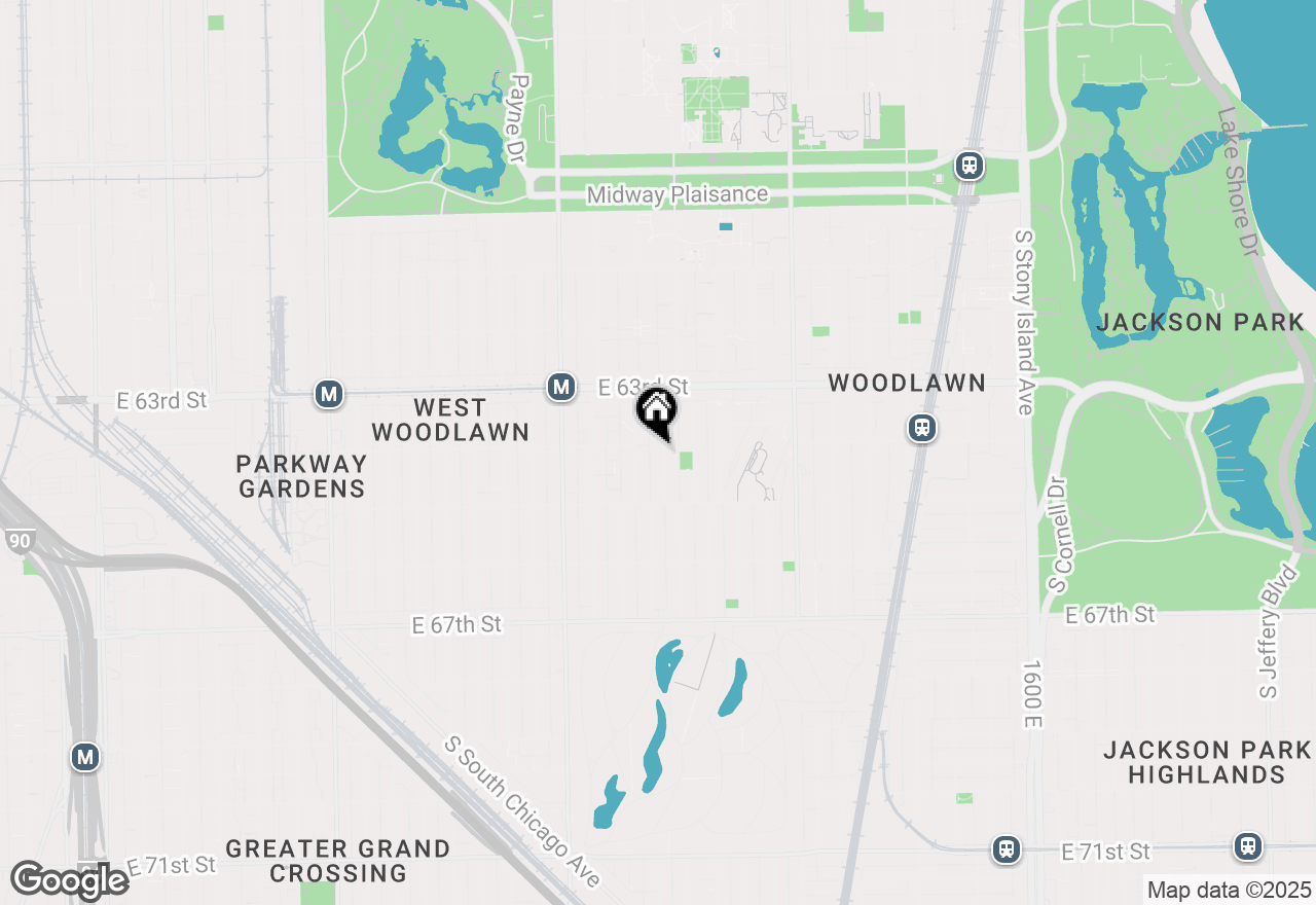 Map of 6406 S Ingleside Avenue, Chicago, IL 60637