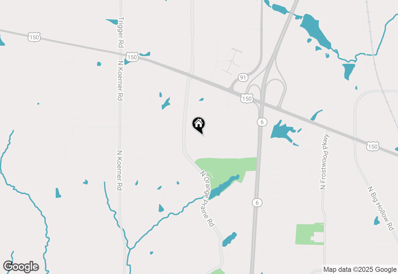 Map of 5413 W Briarstone Drive, Peoria, IL 61615