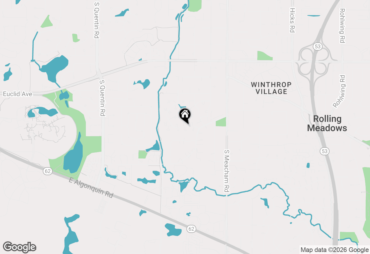 Map of 108 Croftwood Court, Rolling Meadows, IL 60008