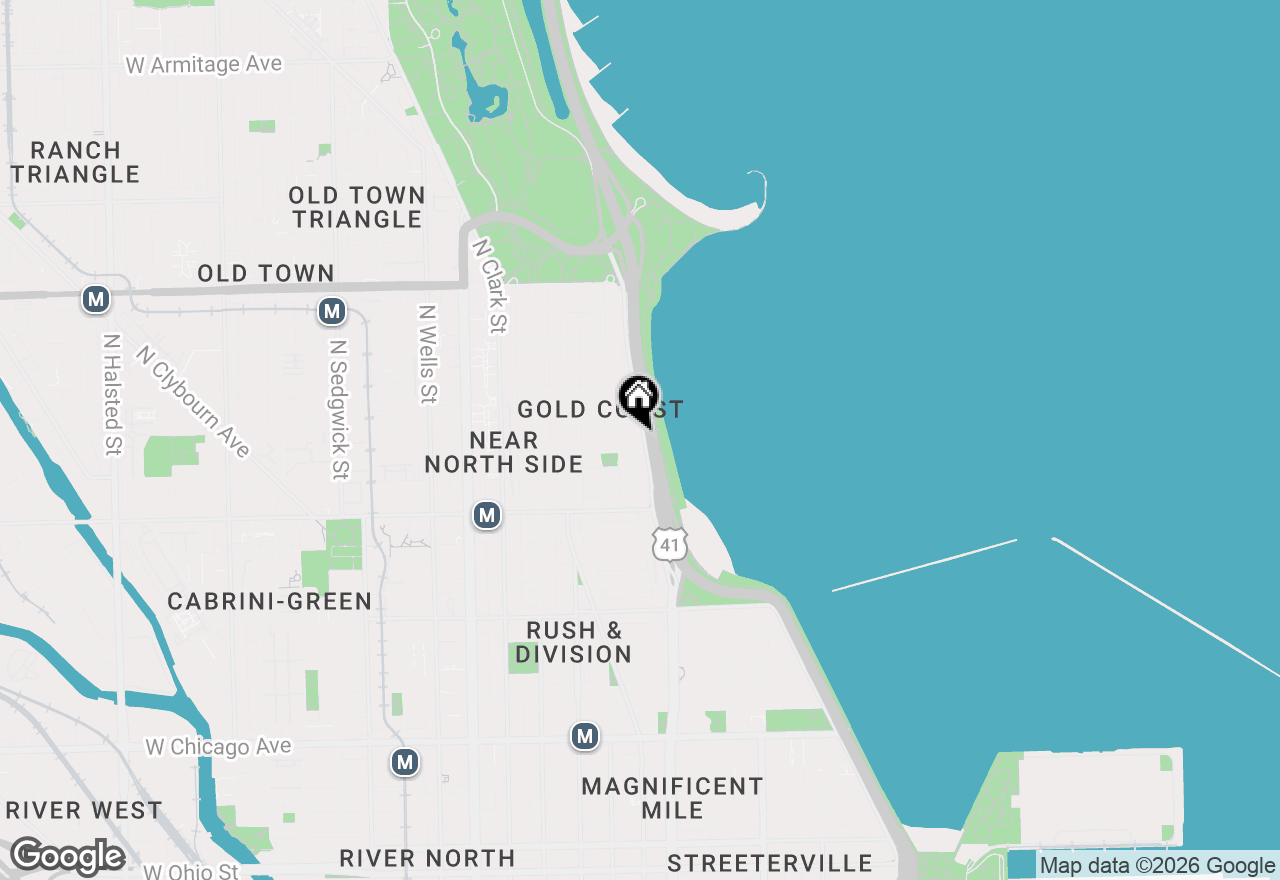 Map of 1300 N Lake Shore Drive #20C, Chicago, IL 60610