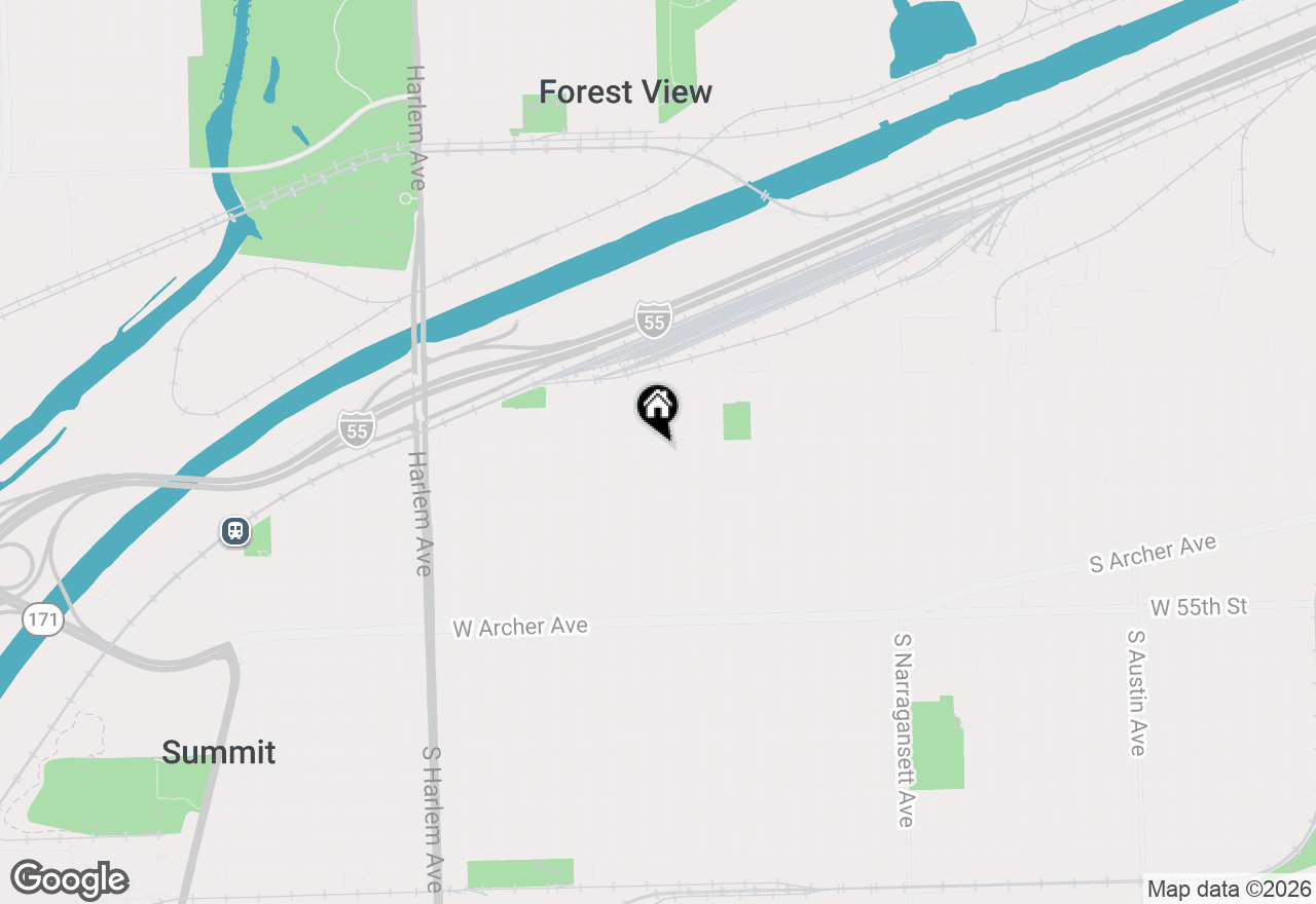 Map of 5204 S Oak Park Avenue, Chicago, IL 60638