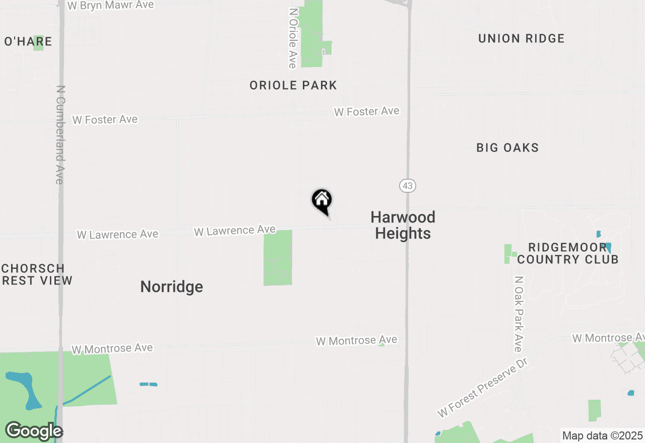 Map of 4811 N Olcott Avenue #412, Harwood Heights, IL 60706