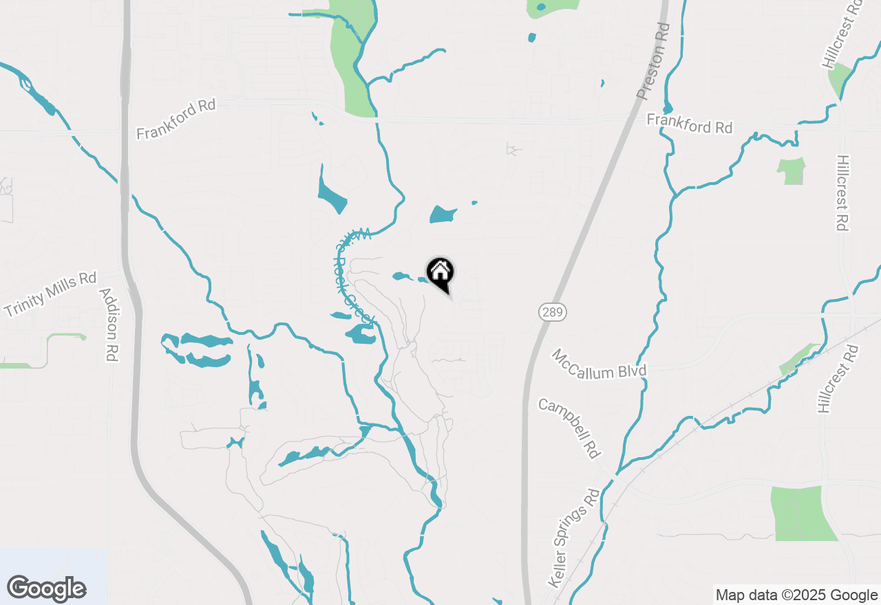 Map of 5707 Preston Fairways Drive, Dallas, TX 75252