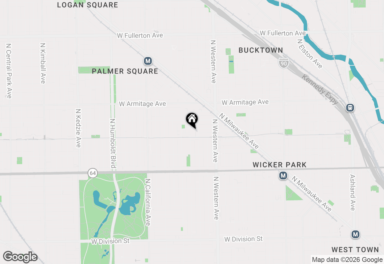 Map of 2511 W Moffat Street #111J, Chicago, IL 60647