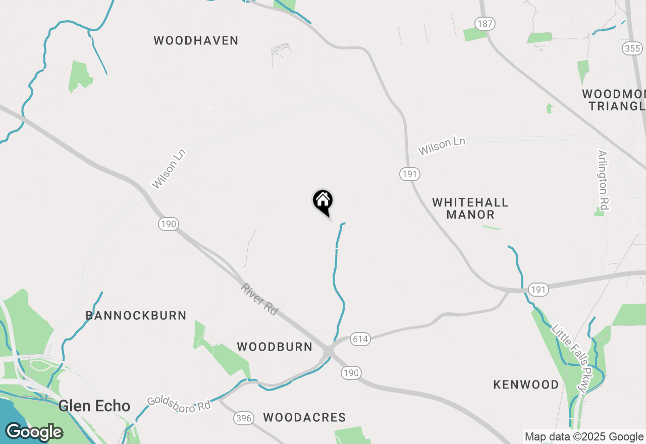 Map of 6105 Durbin Road, Bethesda, MD 20817