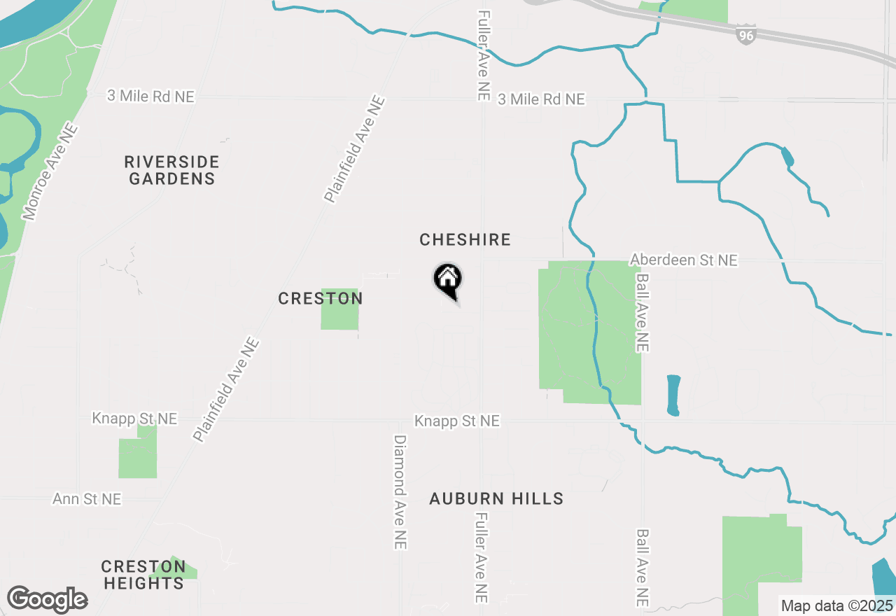 Map of 1115 Ecklund Street Ne, Grand Rapids, MI 49505