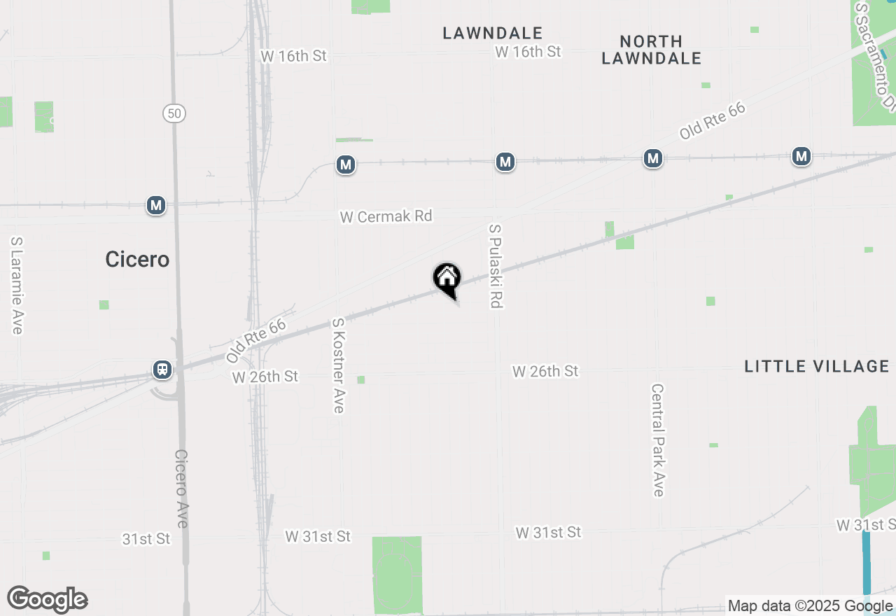 Map of 4134 W 24th Place #E2, Chicago, IL 60623