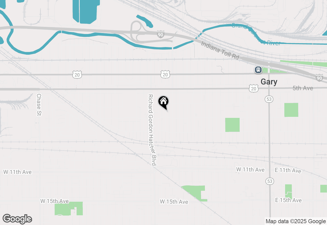 Map of 636 Lincoln Street, Gary, IN 46402