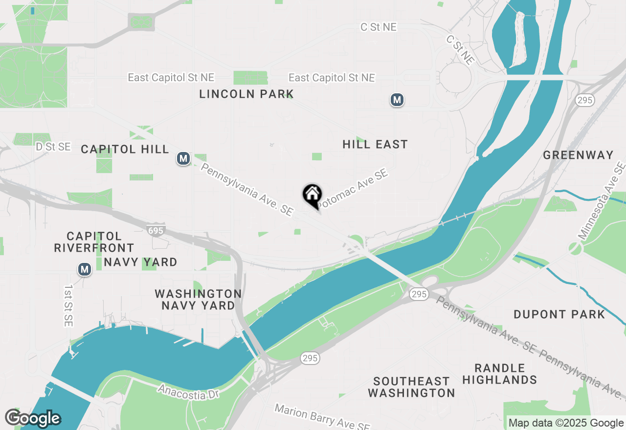 Map of 1409 Potomac Avenue Se, Washington, DC 20003