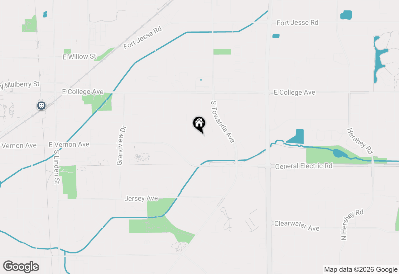 Map of 210 Riss Drive, Normal, IL 61761
