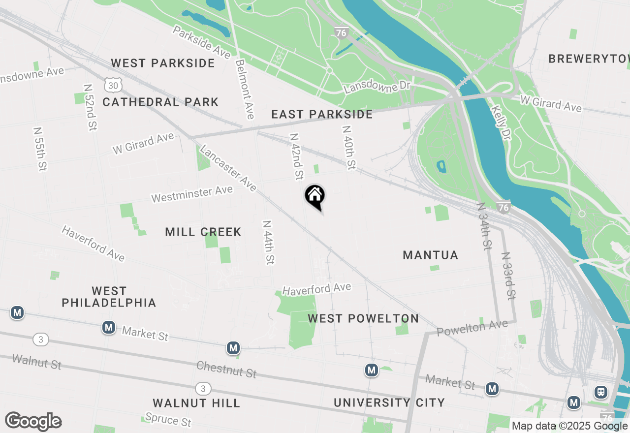 Map of 812 N Holly Street #3, Philadelphia, PA 19104