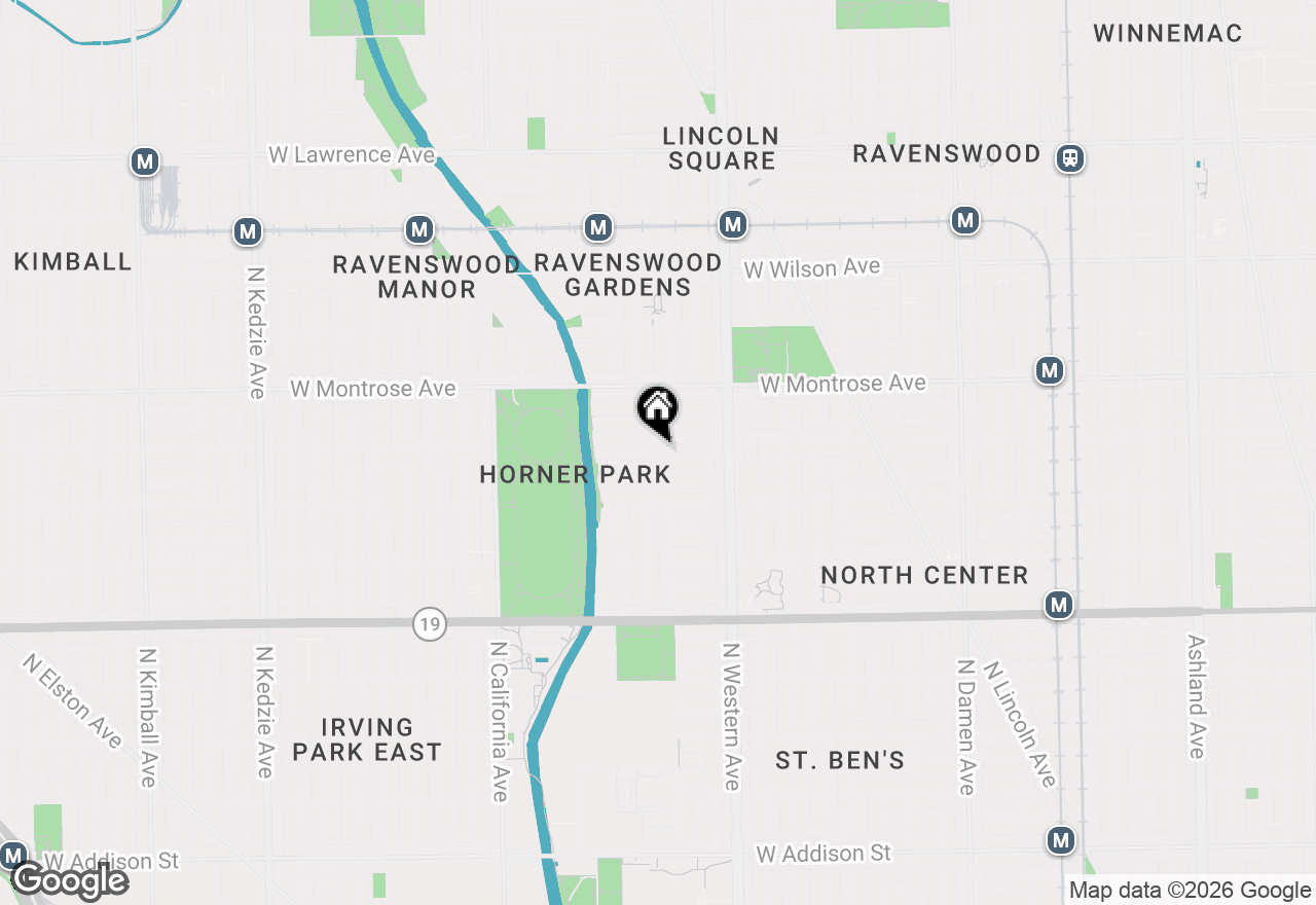 Map of 4255 N Campbell Avenue #2N, Chicago, IL 60618