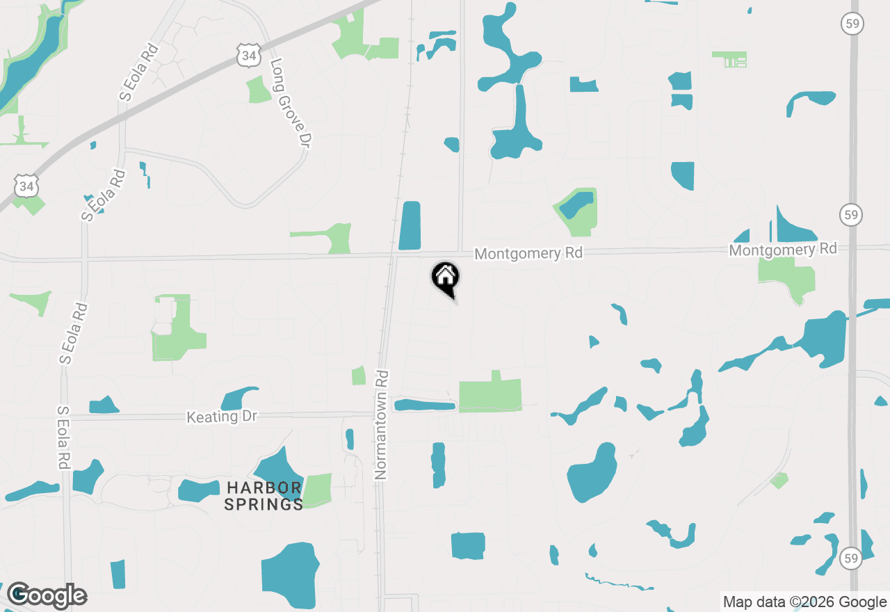 Map of 3474 Ohara Terrace, Naperville, IL 60564