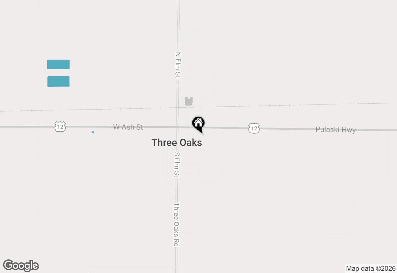 Map of 113 E Locust Street, Three Oaks, MI 49128