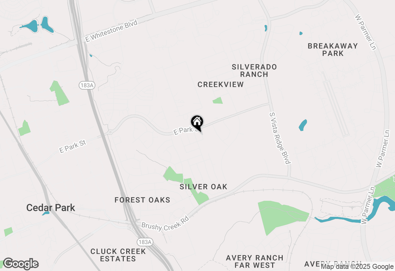 Map of 106 S Gadwall Ln, Cedar Park, TX 78613