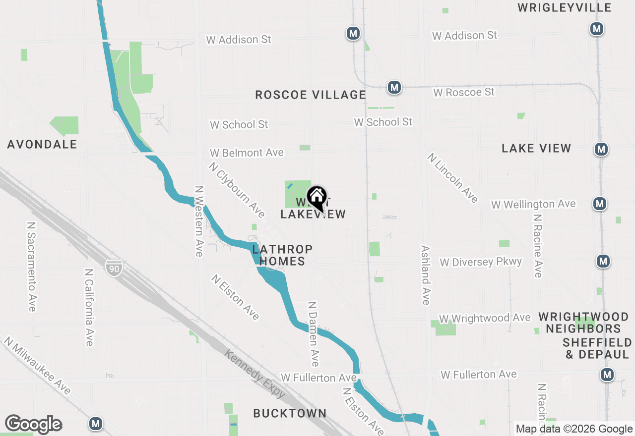 Map of 2939 N Damen Avenue #3, Chicago, IL 60618