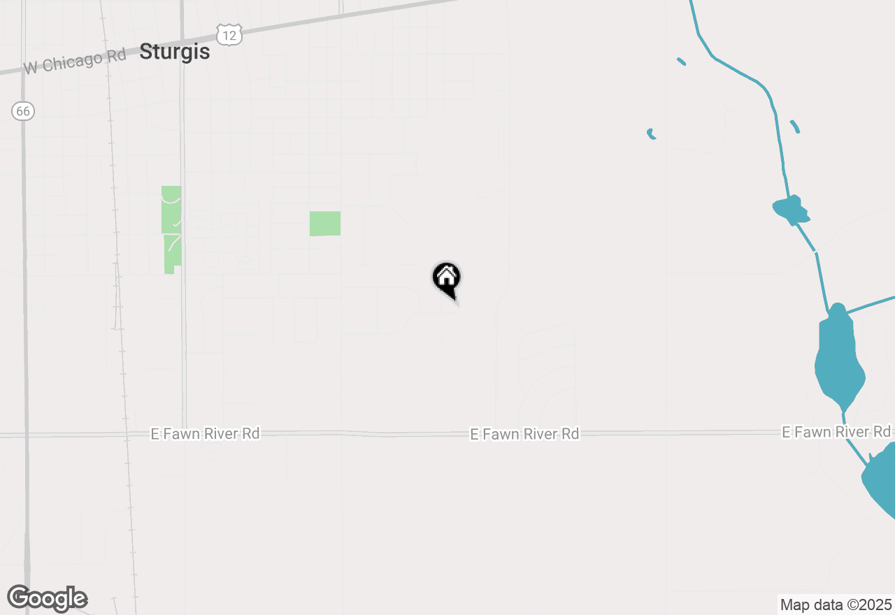 Map of 1382 Flanders Street, Sturgis, MI 49091