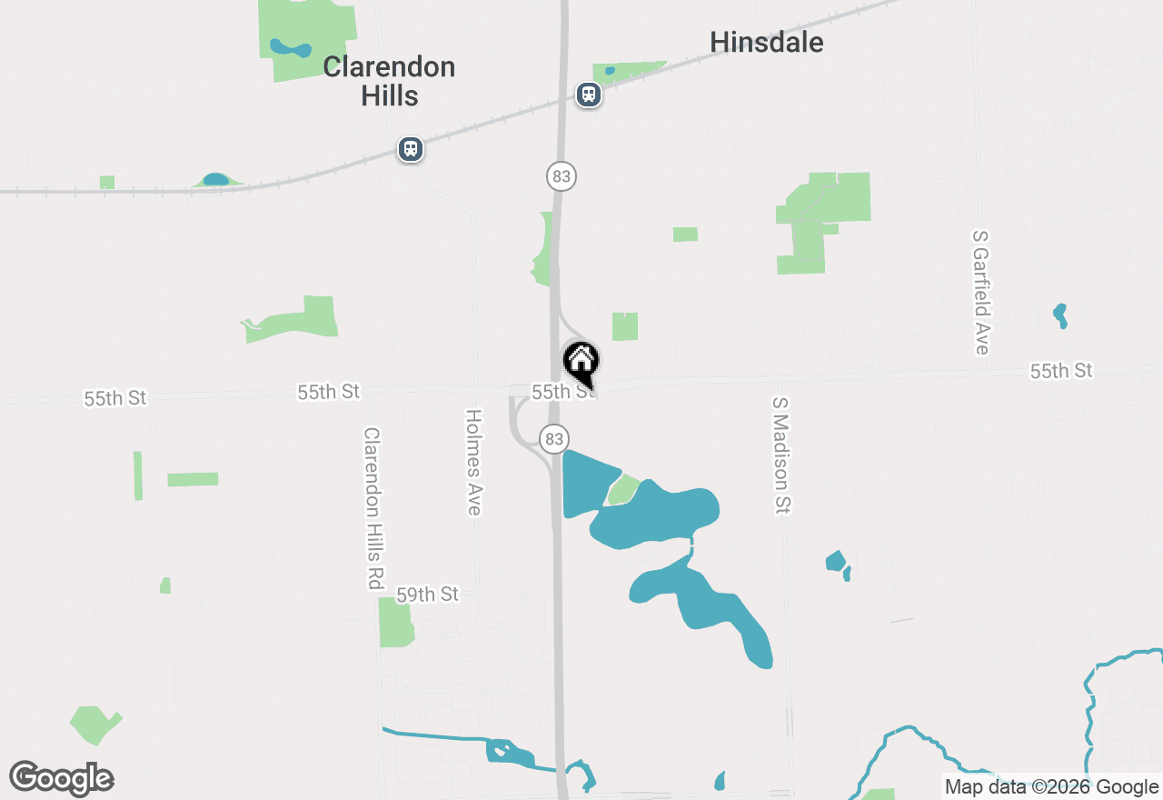 Map of 5508 S Stough Street, Hinsdale, IL 60521