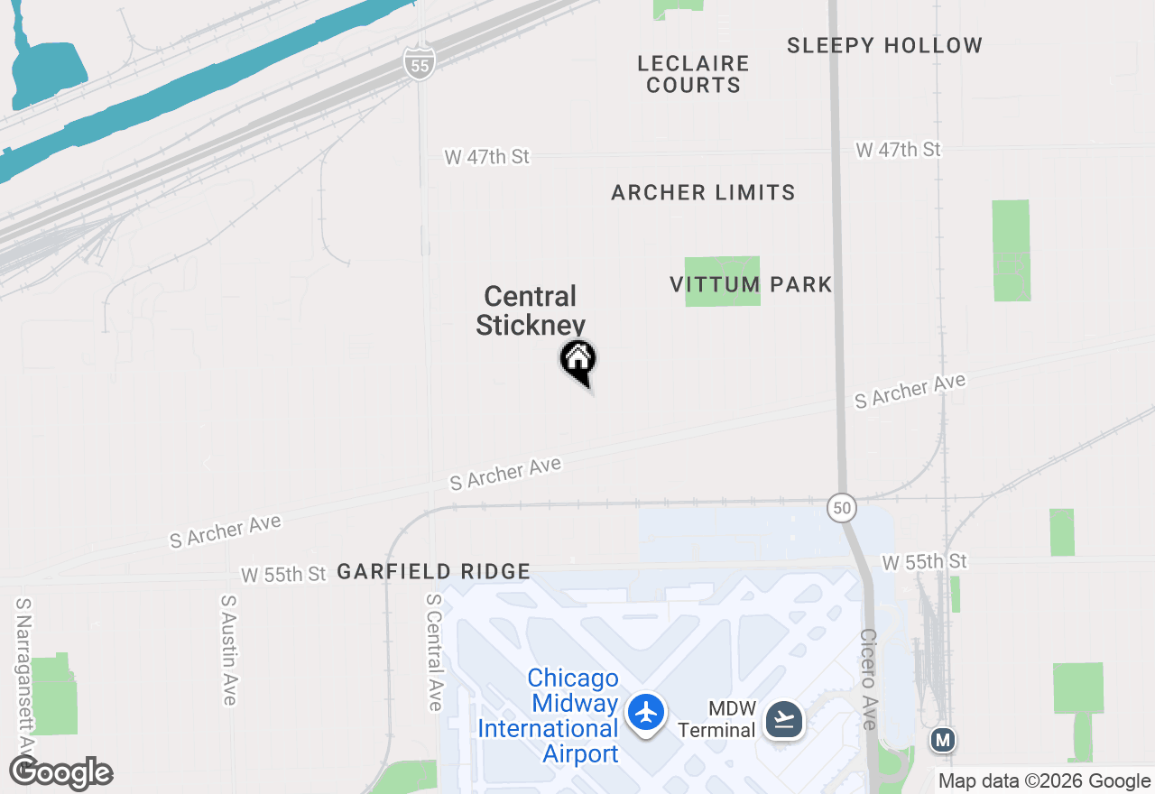 Map of 5142 S Lockwood Avenue, Chicago, IL 60638