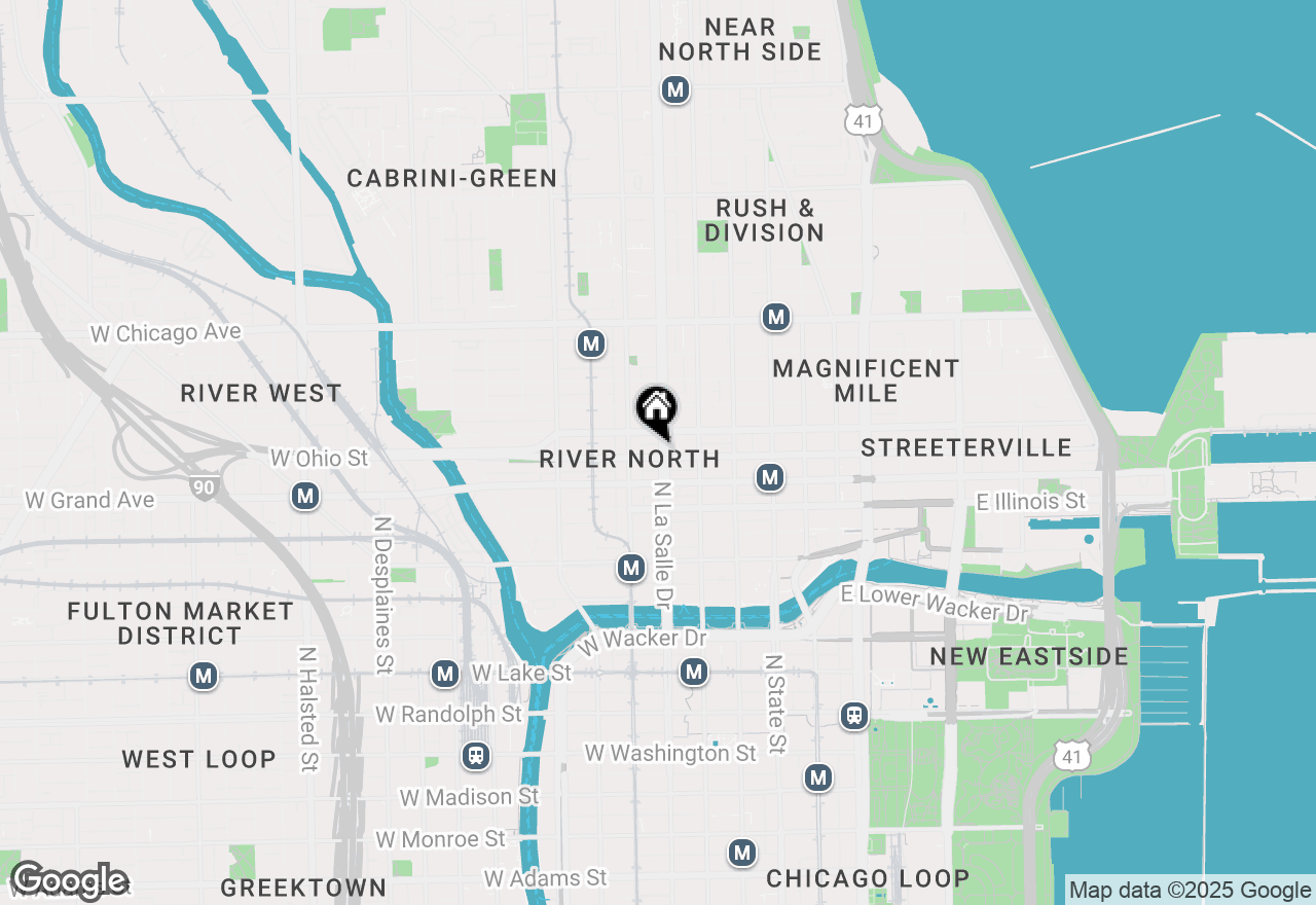 Map of 153 W Ohio Street #205, Chicago, IL 60654