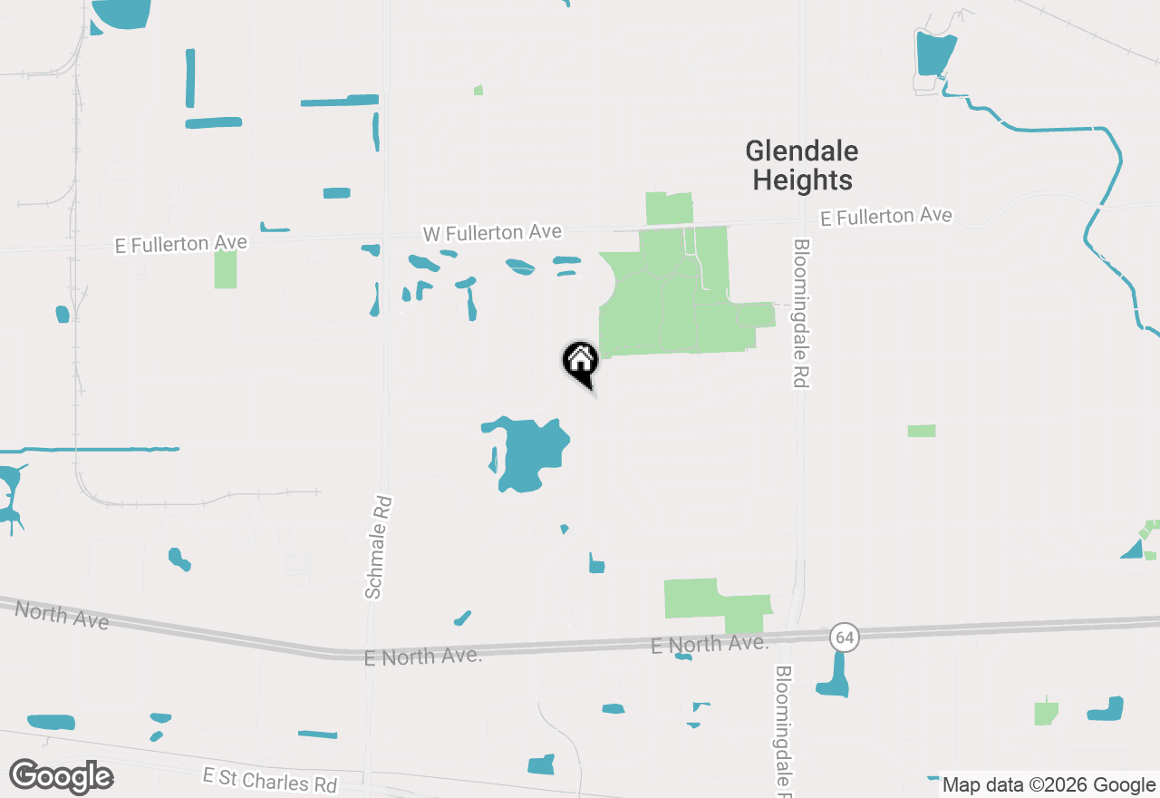 Map of 1428 President Street, Glendale Heights, IL 60139