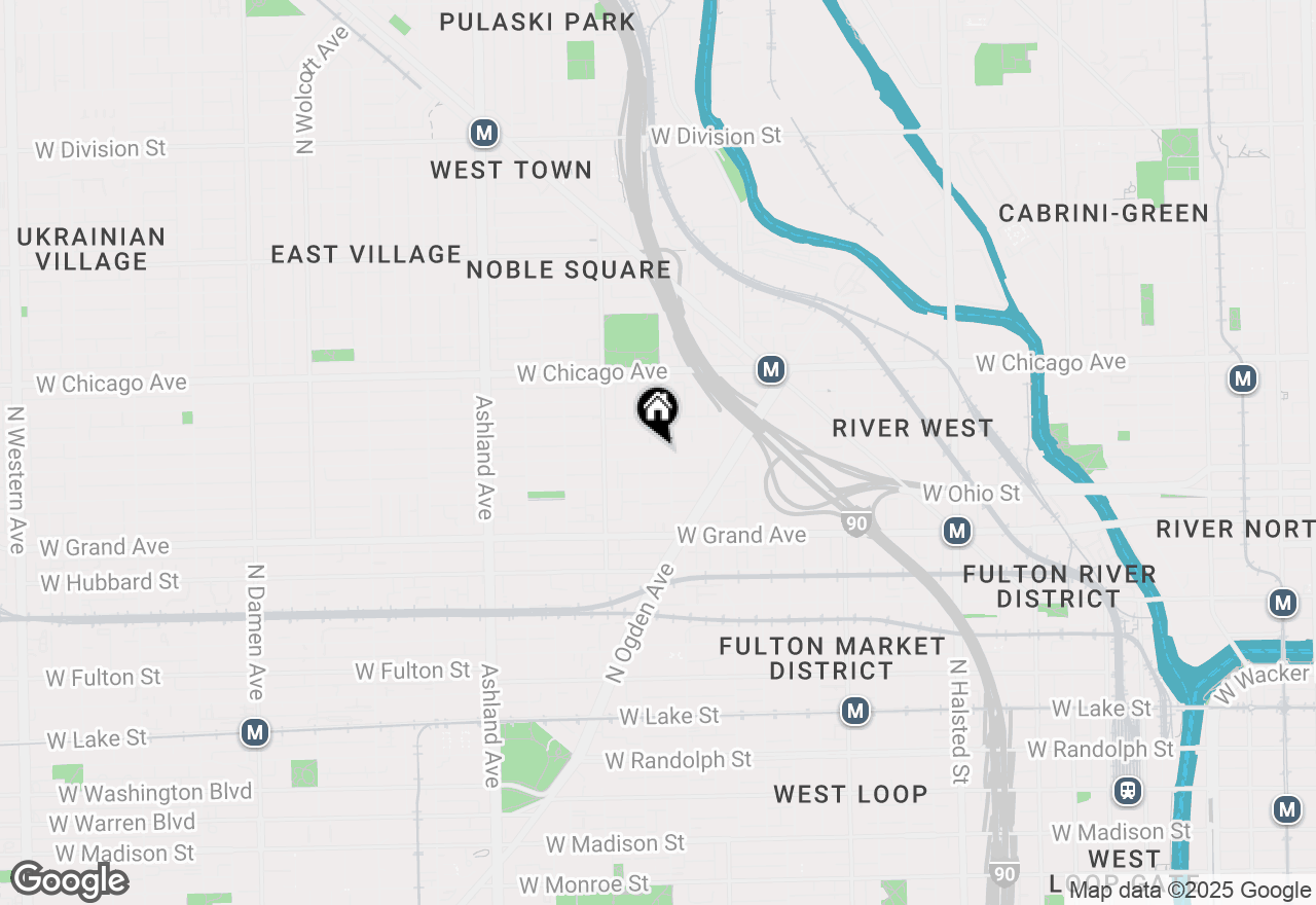 Map of 1310 W Erie Street #2, Chicago, IL 60642